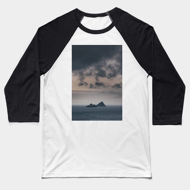 Skellig Islands Baseball T-Shirt by shaymurphy